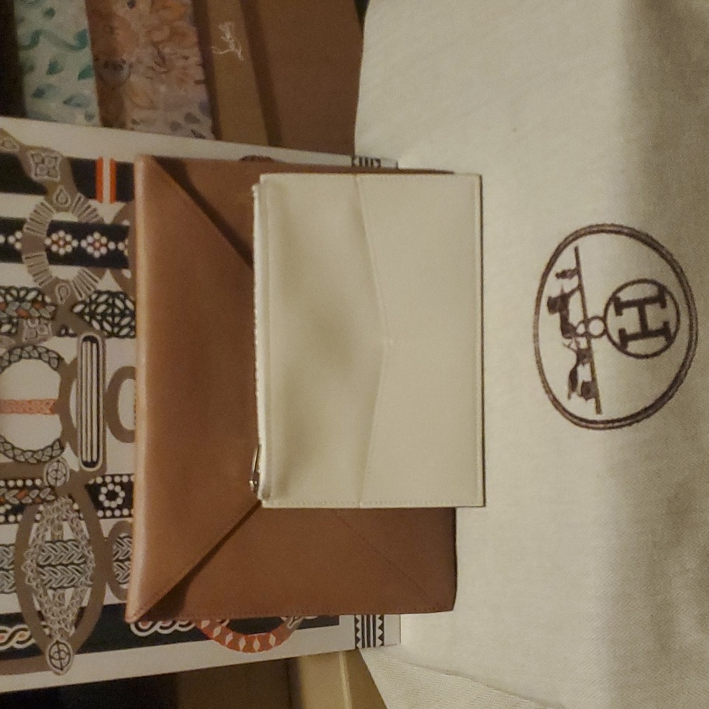 Hermes Chevre Musore Envelope Duo Clutch & Card Holder